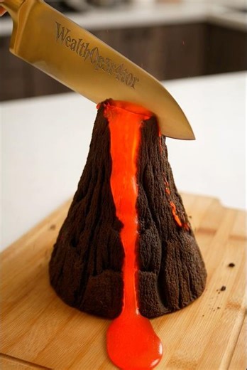 Cutting Open a Lava Volcano 🌋🔥 | Insanely Satisfying ASMR #asmr