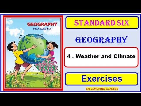 Ch-4 Weather and climate Exercises Questions and answers | Class 6 Geography | Maharashtra Board