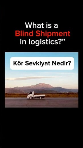 What is a Blind Shipment in Logistics? | Kör Sevkiyat Nedir? #logistics