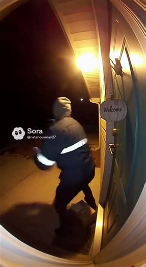 Caught my delivery guy freaking out! #funny #weird #memes