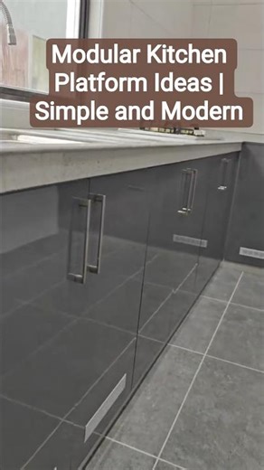 Modular Kitchen Platform Ideas | Simple and Modern Look #shorts