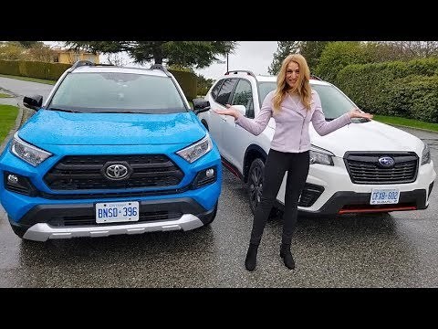 Toyota RAV4 VS Subaru Forester Comparison // RAV4 Trail (Adventure) or Subaru Forester Sport?