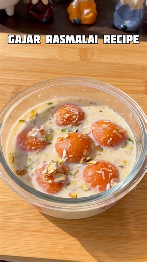 Gajar rasmalai #shorts #recipe #gajar #rasmalai #trending #viral #shortsfeed #cooking #food #dessert