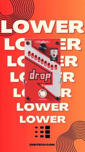 DigiTech / DOD on Instagram: "#digitech #Drop #pedal. Drop the pitch of your guitar or bass with needing to retune! Turn your 6 string guitar into a 7 or 8 string guitar with the push of a button. #dod #pedalboard #whammypedal #guitarist #bassist #tuning"
