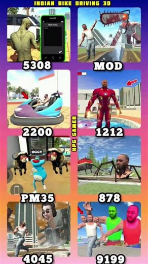 alien + iron Man Cheat Code in Indian bike driving 3d #indianbikedriving3d #viralshorts