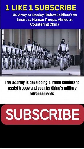 The US Army is developing AI robot soldiers to assist troops #usapulse
