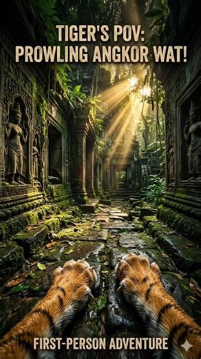 Tiger POV Hunts Lost Temples of Angkor Wat – Ancient Secrets Revealed