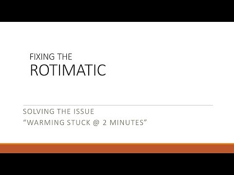 Rotimatic stuck at 2 minutes solved