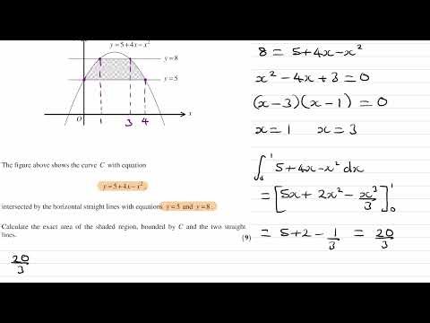 Integration Exam Questions - A Level Maths - Edexcel Pure Year 1 - Q19 (level 3)