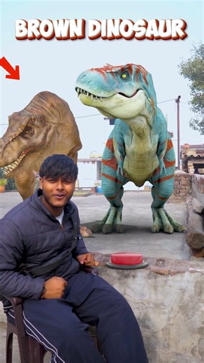 T-rex Dinosaur will appear after pressing the button #dinosaur #dinosaurs #dinosaurpoint #trex