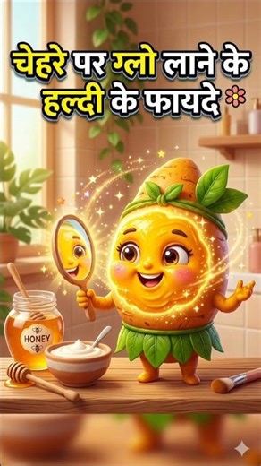 Chehre Par Glow Lane Ke Haldi Ke Fayde | Turmeric Advantage #shorts #shortsfeed