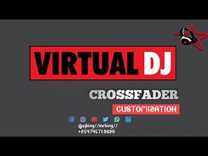 How to set keyboard mappers for crossfader in virtual dj
