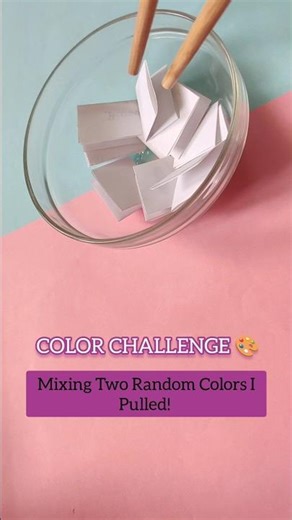 Color Challenge 🎨 | Mixing 2 Random Colors #Shorts