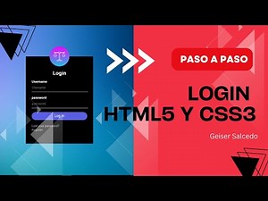 Cómo Crear un Formulario de Login Profesional con HTML5 y CSS3 (Paso a Paso)