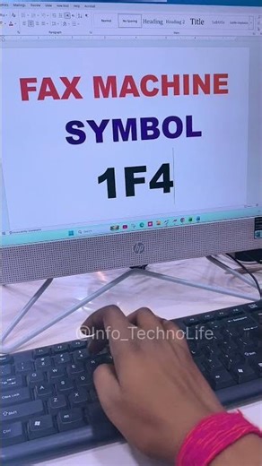 Insert Fax Machine Symbol in Ms Word |#msword #computertips #windows #shortsfeed #shorts