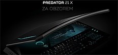 Notebook Acer Predator 21 X, herní monstrum se zahnutým displejem