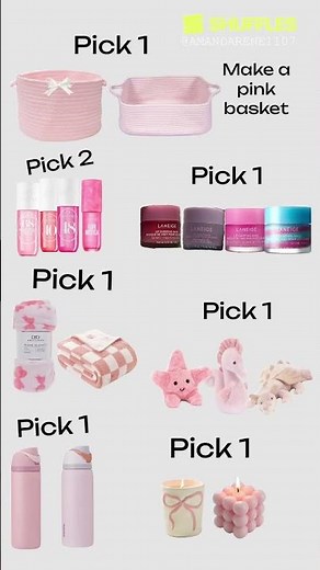Make a pink basket
