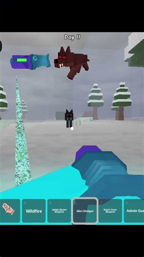 Alien Shotgun VS Friendly Gun | 99 NIGHTS IN THE FOREST | #99nightintheforest