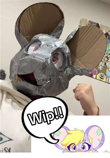 WORKING PROGRESS!!! #fursona #furry #paperfursuit #paperfurry #fursonaart