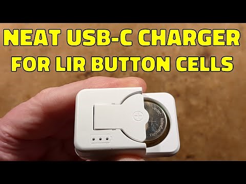 Neat USB-C lithium button cell charger