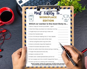 Office Team Building Game, Staff Meeting Game, Office Party Game, Most Likely to Party Icebreaker, Party Team Building Games for Office - Etsy Canada
