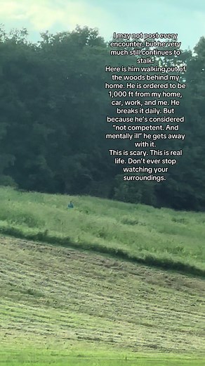 It’s never ending, and so very frustrating. To hear people say “he hasn’t been violent yet” or “he isn’t mentally stable. He doesn’t understand” when he actively stalks me, makes me feel unsafe, and breaks orders. Thankfully to police act. But Vermont needs to be better about their laws around keeping the public safe! #justice #stalker #creep #vermonttiktok #mentalillnessalert