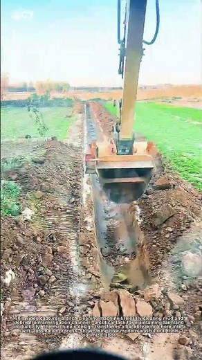 "Ditch Cleaning Machine in Action! 🚜 Fast & Efficient!"