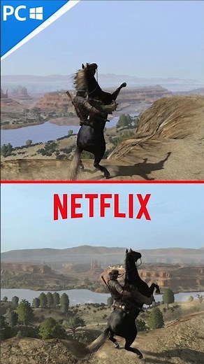 RDR 1 Netflix Mobile vs RDR PC Version Comparison! #gaming #rdr #netflix #mobilegame #shorts