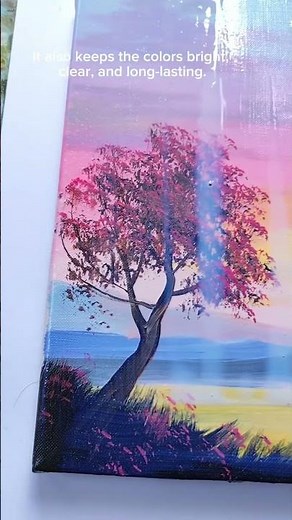 Full Process Painting a Simple Tree for Beginners | Easy Acrylic Landscape