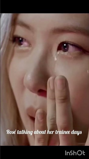 Rosé crying while talking about her trainee days... #Rosé #blackpink #traineedays