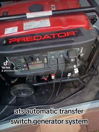 ATS automatic transfer switch portable generator setup