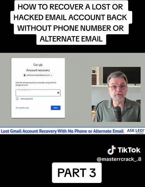 Recover Lost or Hacked Email Account Without Phone