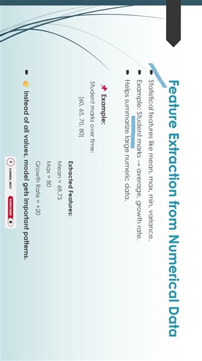 Feature Extraction from Numerical Data | #machinelearning #artificialintelligence #careernest