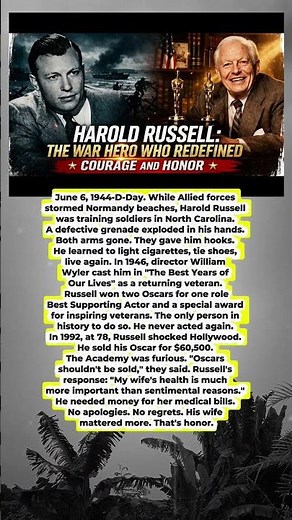 Harold Russell’s Story of Sacrifice and True Honor 🎖️