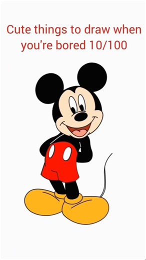 Mickey Mouse Drawing ✏️ | Easy & Cute Cartoon Sketch