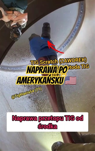 Naprawa przetopu TIG od środka – Amerykańska metoda TIG RIG 🇺🇸