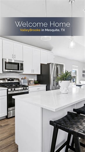 With stylish 1- and 2-story homes in a boutique community near schools, parks, and trails, ValleyBrooke in Mesquite, Texas is a wonderful place to call home. Experience the comfort and charm of our new Magnolia model home—visit our website to see more and schedule a tour today! www.mihomes.com/ValleyBrooke | M/I Homes, Inc.