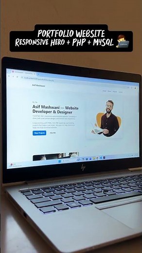 Build a Responsive Portfolio Homepage with PHP + MySQL 💻#Portfolio #WebDesignTutorial #PHPMySQL
