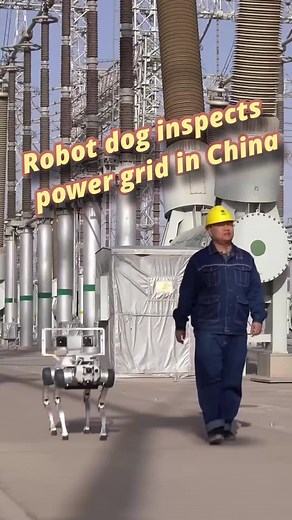 Check out this amazing robot dog while on duty at a power grid facility in China! It assists human operators by monitoring equipment temperature in real time. #Robotics #TechInnovation #ChinaTech #Xinhua