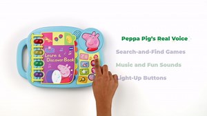 Amazon.com: VTech Peppa Pig Learn and Discover Book , Blue : Toys & Games