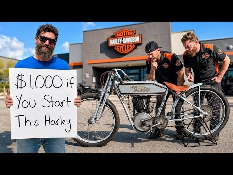 $1,000 to Any Harley Expert Who Starts my 1913 Motorcycle