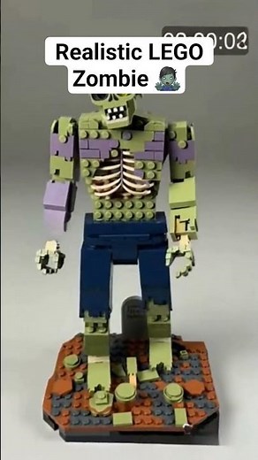 Realistic LEGO Zombie | ASMR LEGO Build 🧟