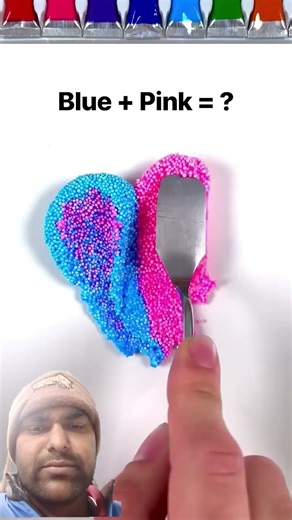 Guess the mixed color (slime edition) #slime#mixing #mixingthings #asmr #asmrslime#slimemixing