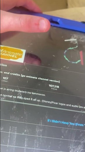 Monsters inc end credits fast