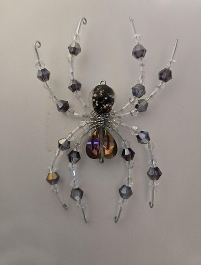 Purple Magnet Glass Beaded Valentine Spider - Etsy