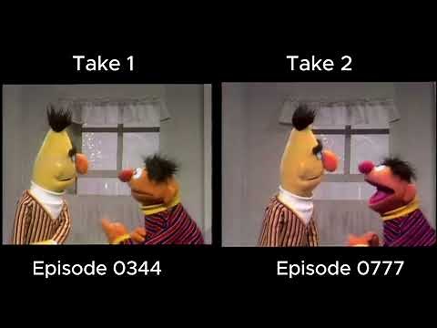 Sesame Street Take Comparison: Ernie and Bert: Stuck Window (1972-1975)