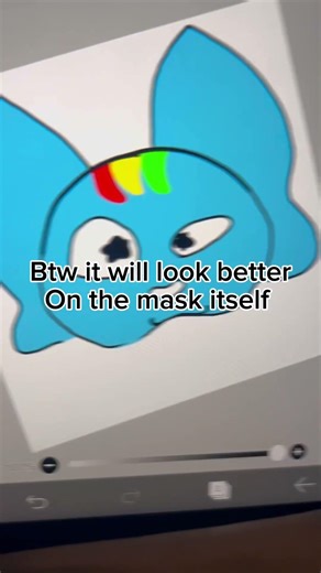 Making a rainbow dash mask pt.1 designing it/drawing it!! #mablepines