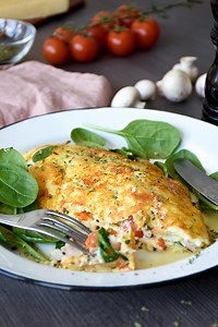 The Best Keto Cheese-Crusted Omelet - Recipe - Diet Doctor