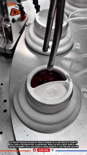 Innovation Technology Rotary Filling: High Viscosity Stability & Precise Gel Cosmetic Filling #tech
