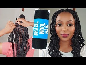 How to turn Brazil wool twists into passion twists step-by-step